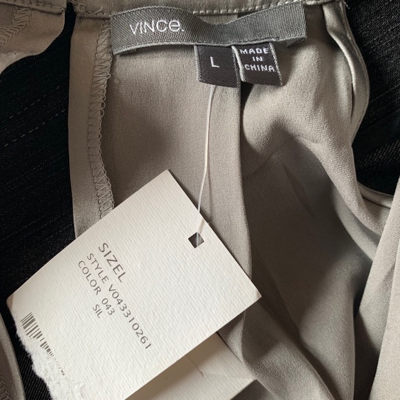 VINCE Cascade Silk Halter Top - Picture 6 of 8